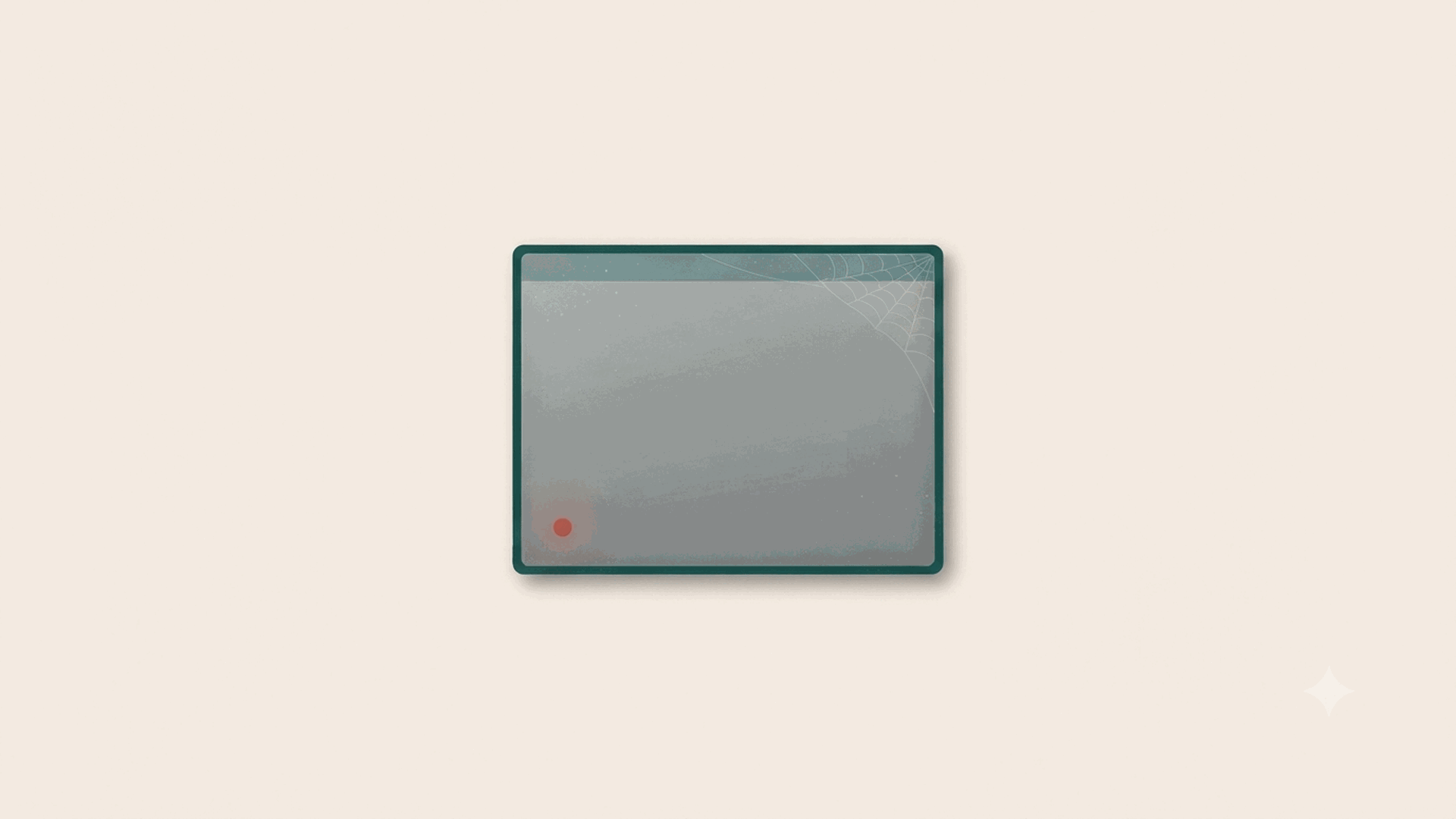 SRP cover: a dimmed, abandoned app window with a faint cobweb in one corner and a single small red alert dot going unnoticed, the picture of a tool the team quietly stopped opening.